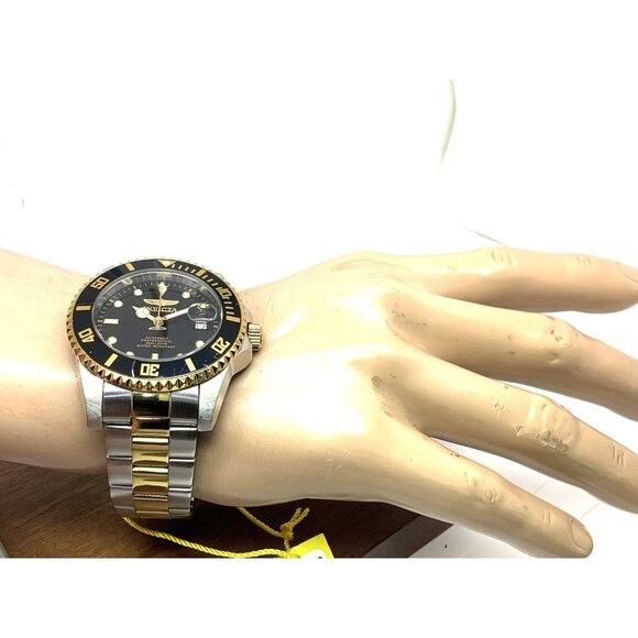 Invicta Men's Watch 36973 Pro Diver Automatic Black Dial Two Tone Steel 44mm - Picture 5 of 15